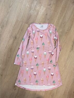 Honeysuckle Ice Cream Print Swim Coverup